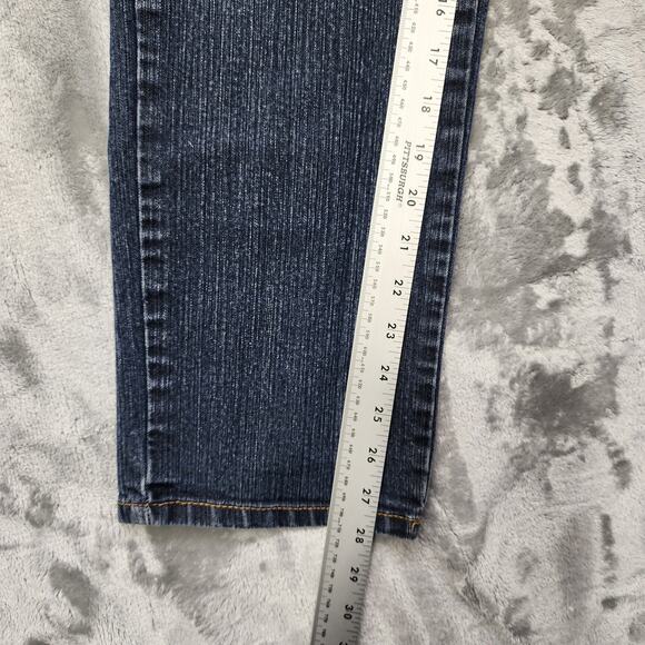 Style&Co Jeans Womens 8S SHORT Blue Dark Wash Natural Fit Mid Rise Straight Leg - Picture 12 of 14